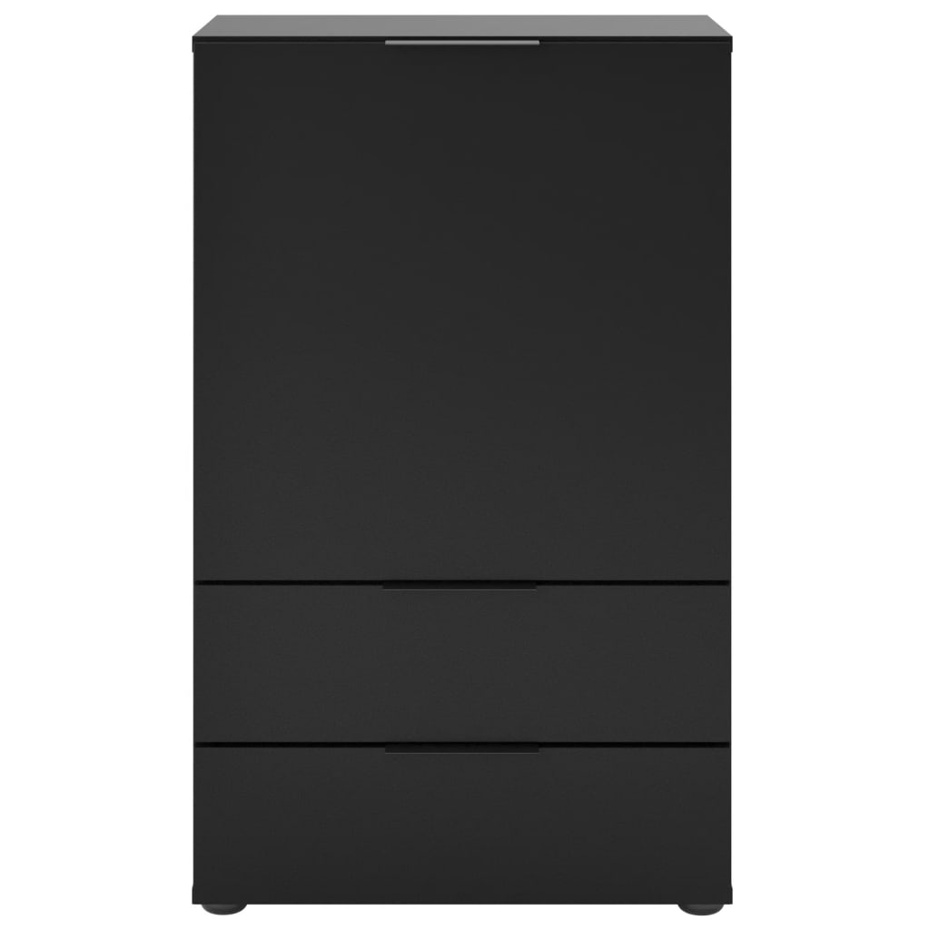 kommode med skuffe og låger 49,7x31,7x81,3 cm sort