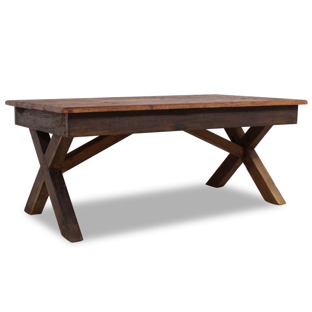 sofabord 110x60x45 cm blandet genbrugstræ