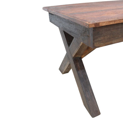 sofabord 110x60x45 cm blandet genbrugstræ