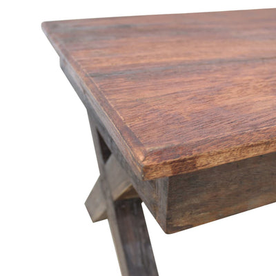 sofabord 110x60x45 cm blandet genbrugstræ