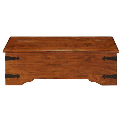 sofabord 110x55x35 cm massivt akacietræ med honningfinish