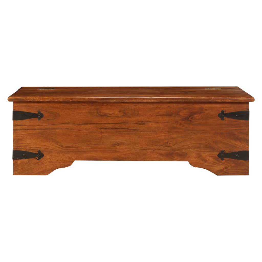 sofabord 110x55x35 cm massivt akacietræ med honningfinish