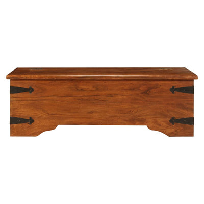 sofabord 110x55x35 cm massivt akacietræ med honningfinish
