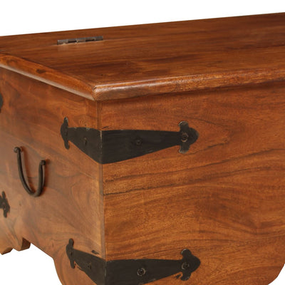 sofabord 110x55x35 cm massivt akacietræ med honningfinish