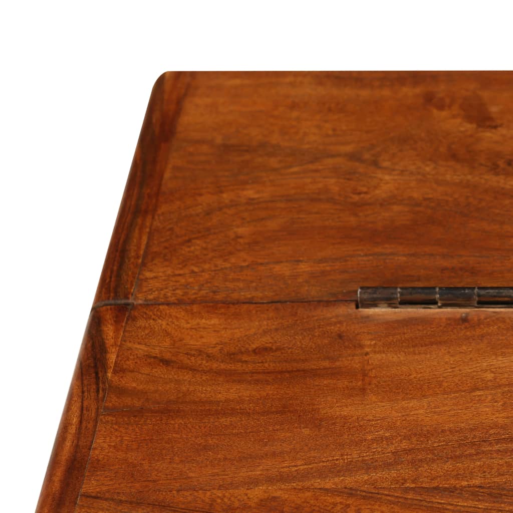 sofabord 110x55x35 cm massivt akacietræ med honningfinish