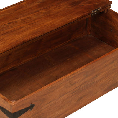 sofabord 110x55x35 cm massivt akacietræ med honningfinish