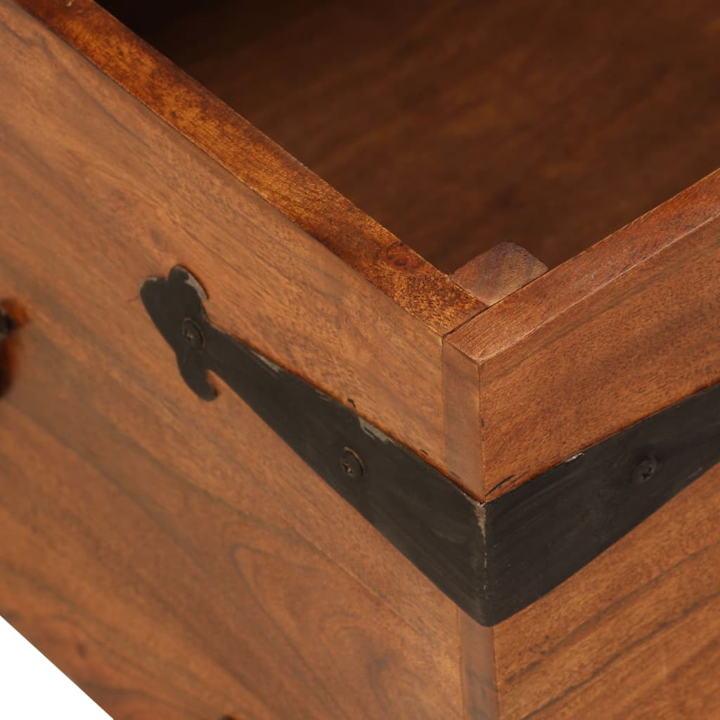 sofabord 110x55x35 cm massivt akacietræ med honningfinish