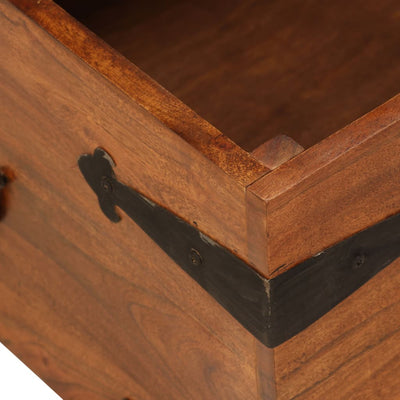 sofabord 110x55x35 cm massivt akacietræ med honningfinish