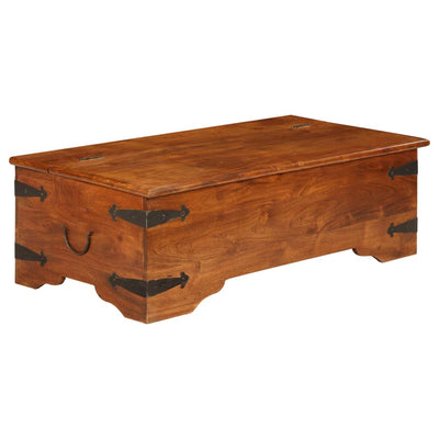 sofabord 110x55x35 cm massivt akacietræ med honningfinish