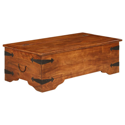 sofabord 110x55x35 cm massivt akacietræ med honningfinish