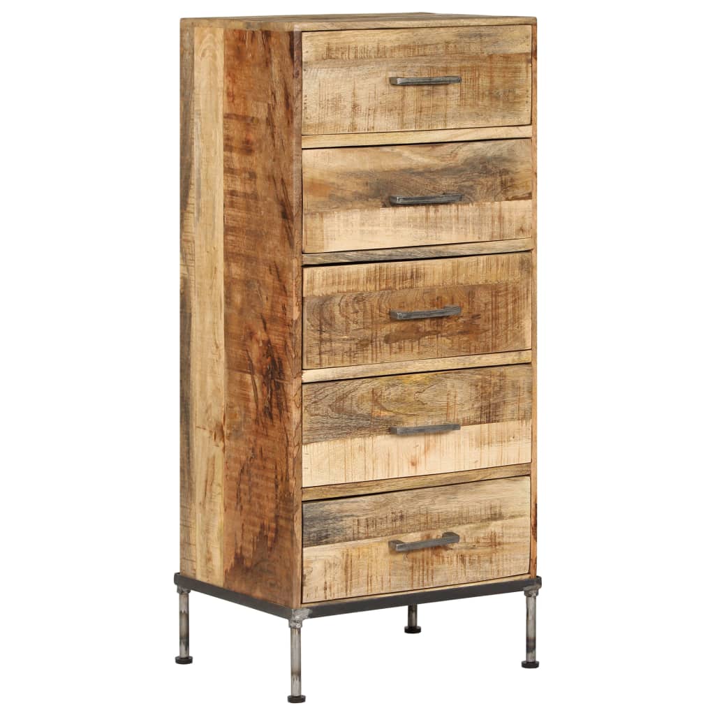 kommode massivt mangotræ 45 x 35 x 106 cm