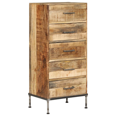 kommode massivt mangotræ 45 x 35 x 106 cm