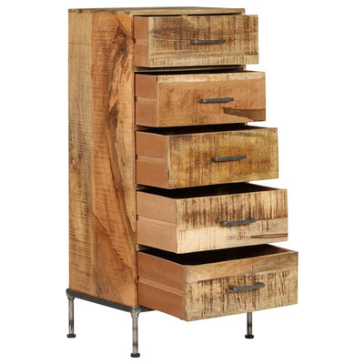 kommode massivt mangotræ 45 x 35 x 106 cm
