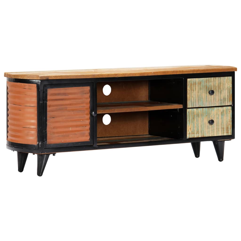 tv-skab 120x30x45 cm massivt genbrugstræ