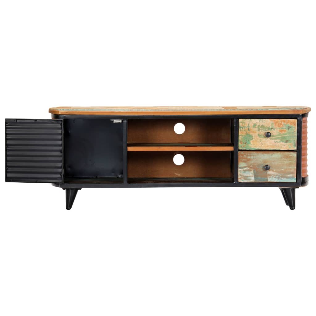 tv-skab 120x30x45 cm massivt genbrugstræ