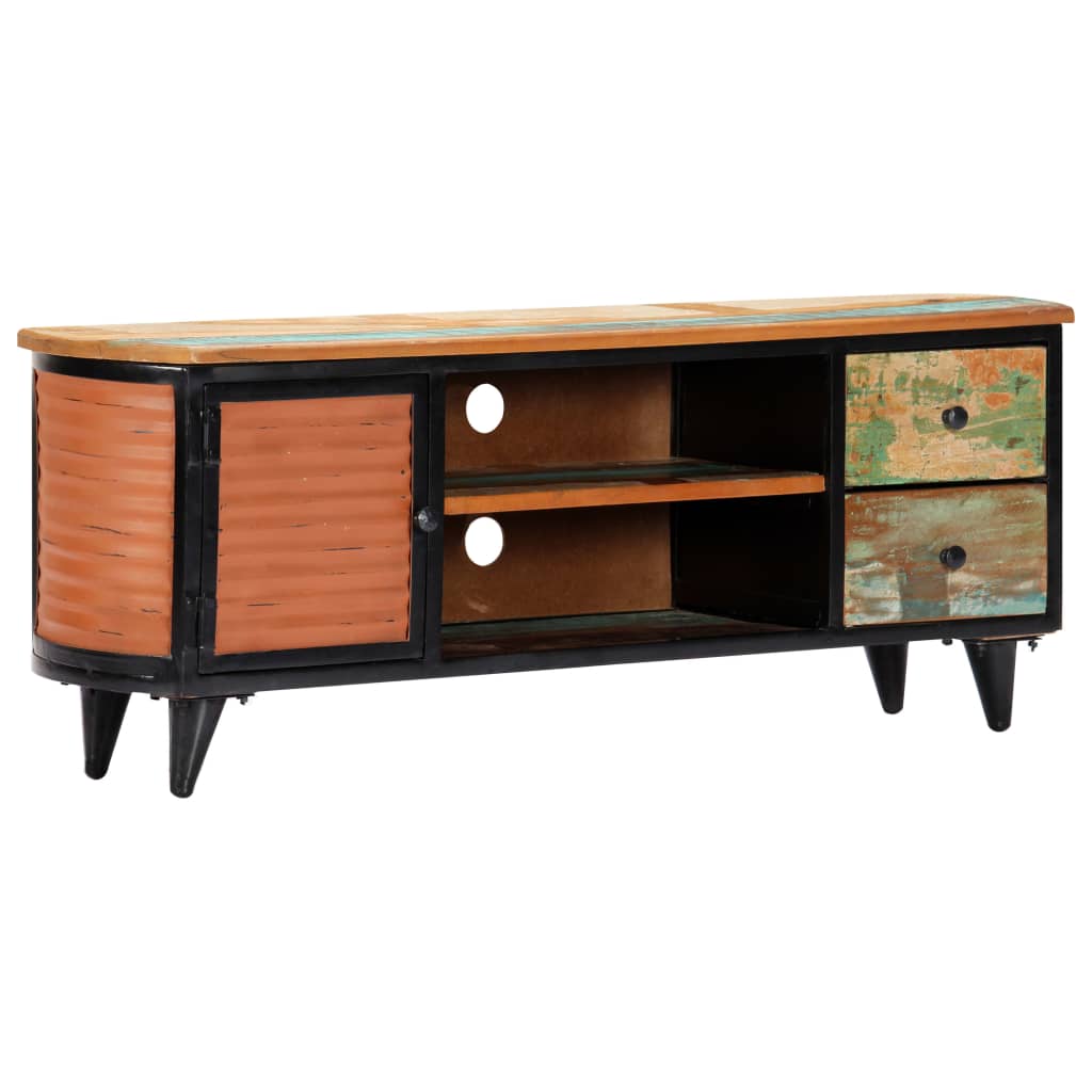 tv-skab 120x30x45 cm massivt genbrugstræ