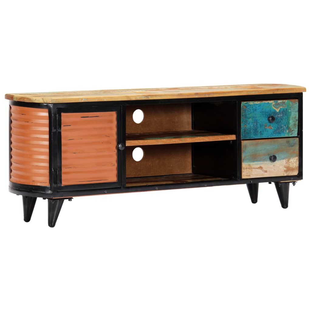 tv-skab 120x30x45 cm massivt genbrugstræ