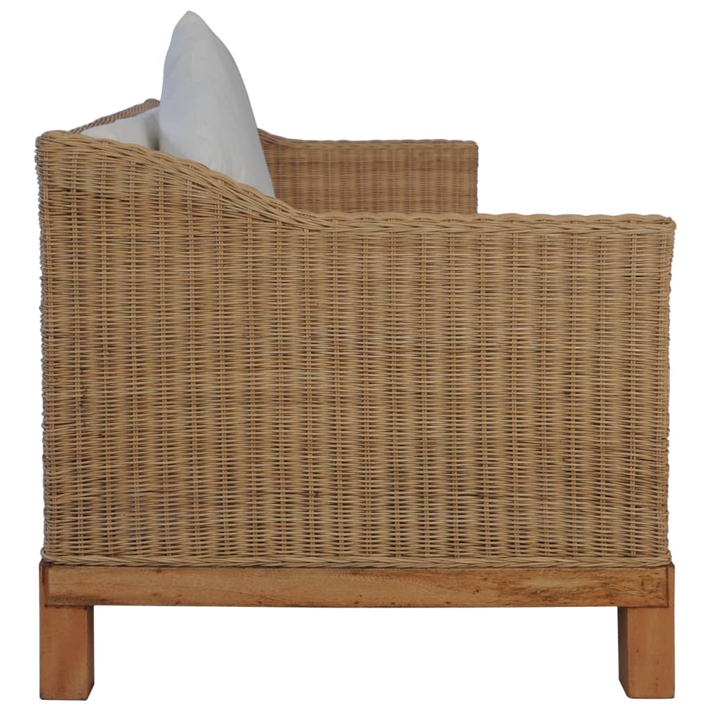 3-personers sofa med hynder naturlig rattan
