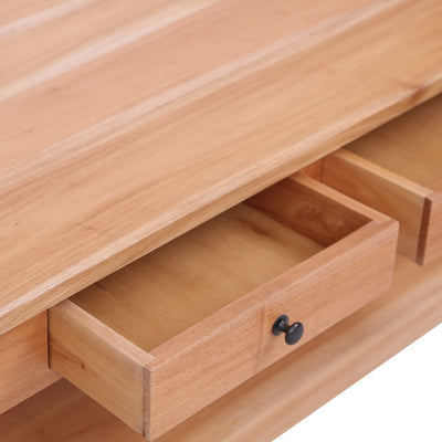 sofabord 100 x 55 x 46 cm massivt mahognitræ