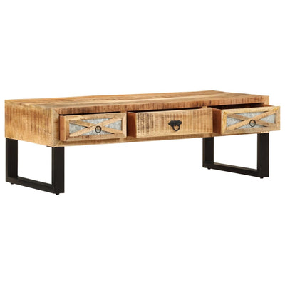 sofabord 110 x 50 x 38 cm massivt mangotræ