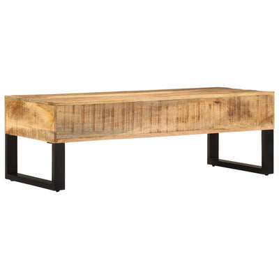 sofabord 110 x 50 x 38 cm massivt mangotræ