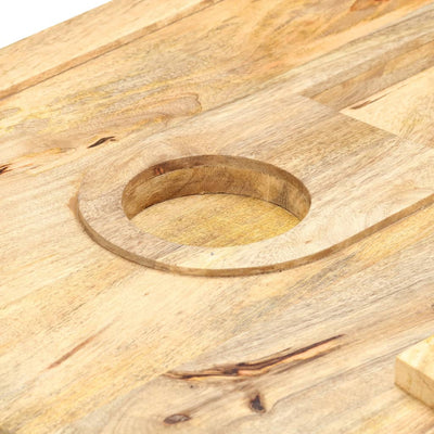 sofabord i kassettestil 100 x 52 x 45 cm massivt mangotræ
