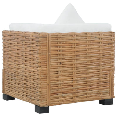hjørnesofa med hynder naturlig rattan
