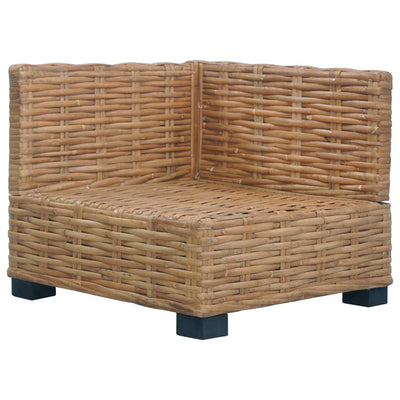 hjørnesofa med hynder naturlig rattan