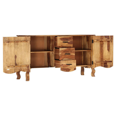 skænk 145x40x80 cm massivt træ