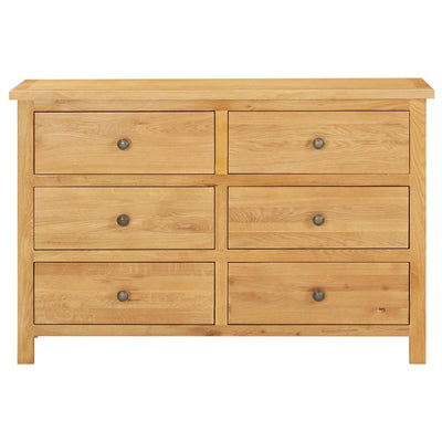 kommode 105x33,5x73 cm massivt egetræ