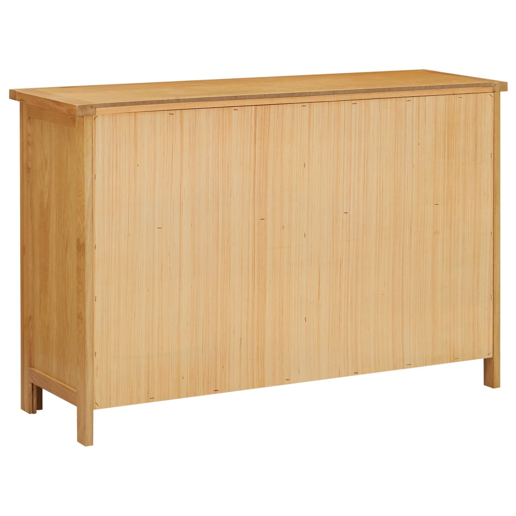 kommode 105x33,5x73 cm massivt egetræ
