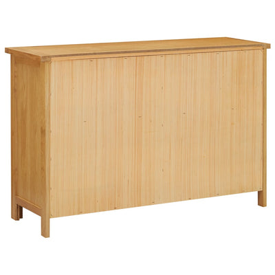 kommode 105x33,5x73 cm massivt egetræ