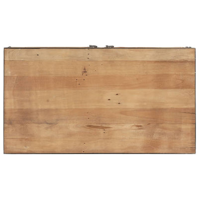 sofabord 90x50x39 cm massivt genbrugstræ