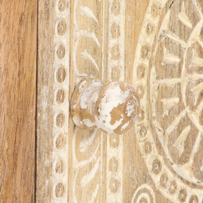 sofabord 90x50x35 cm massivt mangotræ