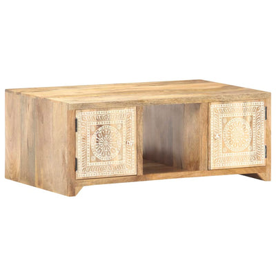 sofabord 90x50x35 cm massivt mangotræ