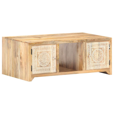 sofabord 90x50x35 cm massivt mangotræ
