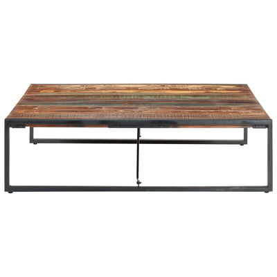 sofabord 140x140x40 cm massivt genbrugstræ