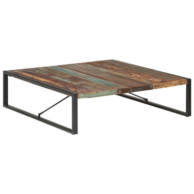 sofabord 140x140x40 cm massivt genbrugstræ