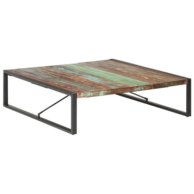 sofabord 140x140x40 cm massivt genbrugstræ