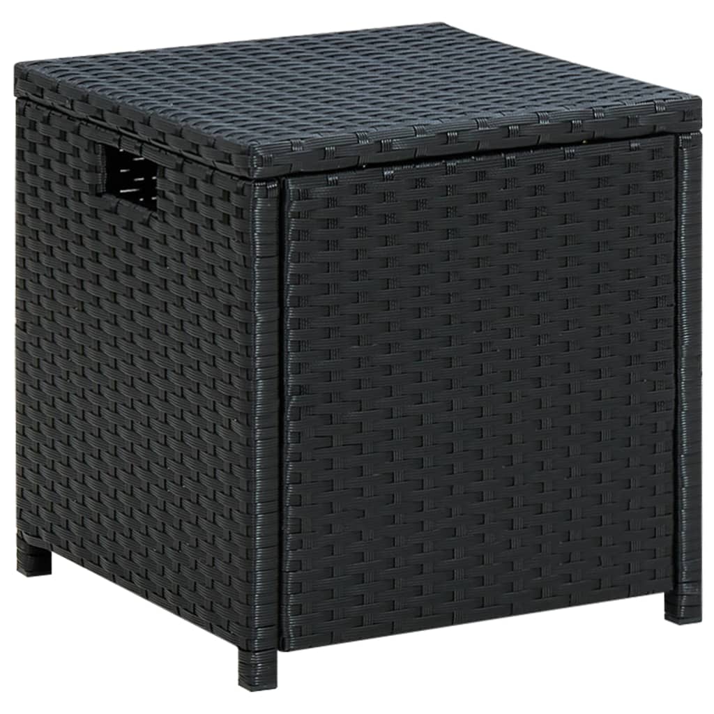 loungesæt til haven 6 dele med hynder polyrattan sort