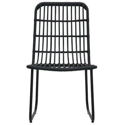 udendørs spisebordssæt 9 dele polyrattan og glas