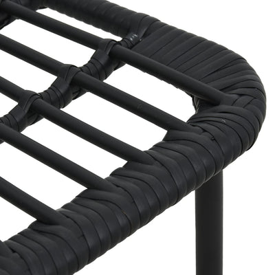 udendørs spisebordssæt 9 dele polyrattan og glas