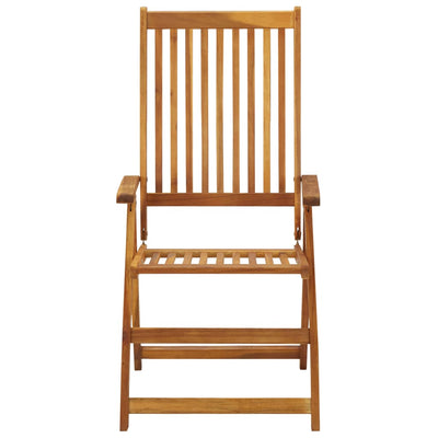 foldbare havestole 6 stk. med hynder massivt akacietræ