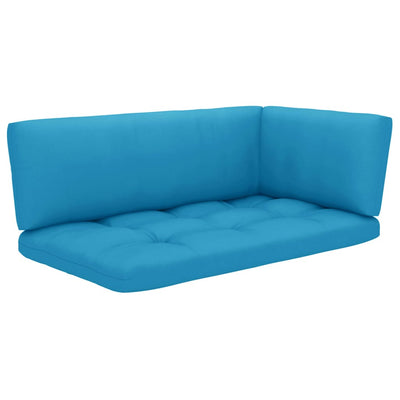 2-personers pallesofa med hynder imprægneret fyrretræ