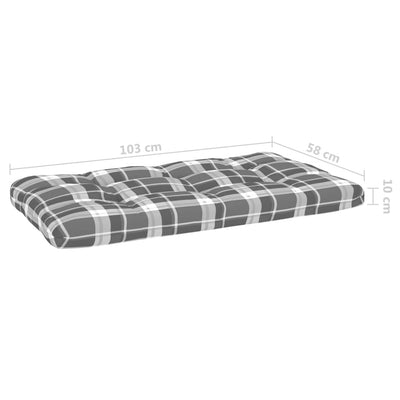 2-personers pallesofa med hynder imprægneret fyrretræ