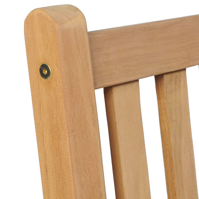 havestole 6 stk. med beige hynder massivt teaktræ