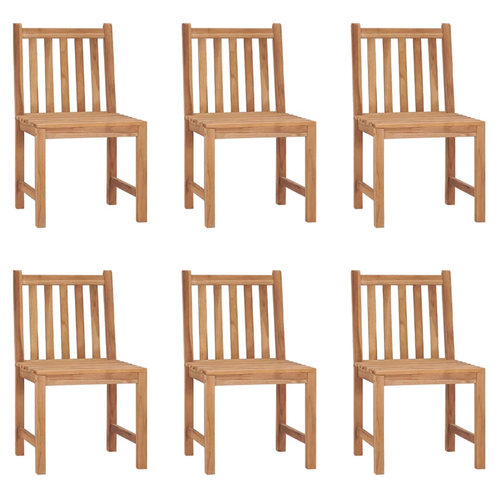 havestole 6 stk. massivt teaktræ