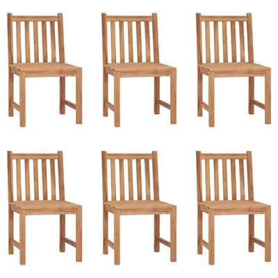 havestole 6 stk. massivt teaktræ