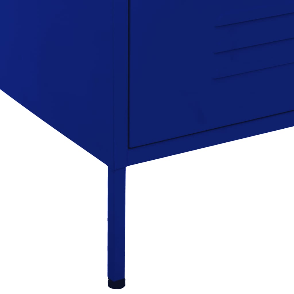 kommode 80x35x101,5 cm Marineblå