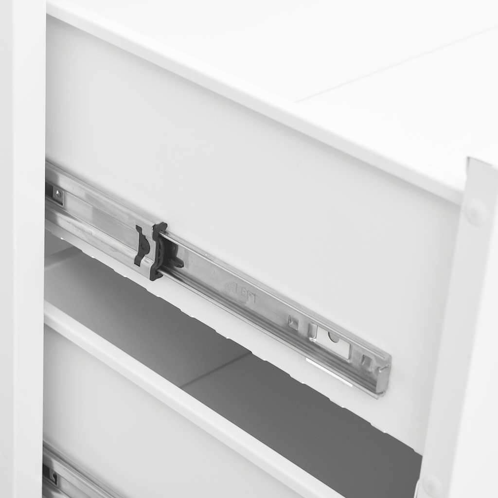 industriel kommode 78x40x93 cm metal hvid